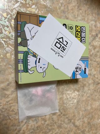[숨그림]  덴탈마스크 짱구 우리아이 그리고 내가 쓰는 믿을수있는 케릭터 마스크  16종 — 4.5점을 준 리뷰어가 2021년 10월 올린 사용 사진