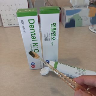 프리마인 유해균 뿐만 아니라 유익균까지 씻어내는 치약은 그만, 건강한 구강환경을 만드는 덴탈엔오 — 5점을 준 리뷰어가 2022년 7월 올린 사용 사진