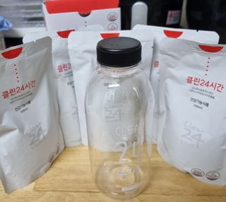 클린24시간 1BOX(5포) + 전용보틀(500ml) — 5점을 준 리뷰어가 2022년 9월 올린 사용 사진