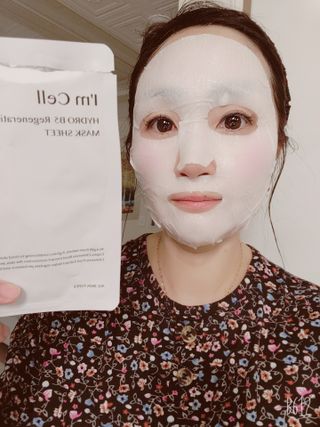 아이엠셀 하이드로 B5 리제너레이션 마스크시트 — 5점을 준 리뷰어가 2021년 5월 올린 사용 사진