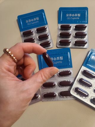 뉴트리션팩토리 비타프렙 오큐슈프림 루테인 오메가3 1050mg — 5점을 준 리뷰어가 2021년 6월 올린 사용 사진