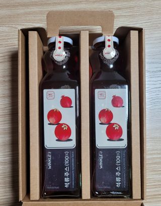 [바이윙클] 페르시아 유기농 석류 착즙주스 750ml 2병 + 선물박스 세트 — 5점을 준 리뷰어가 2022년 3월 올린 사용 사진