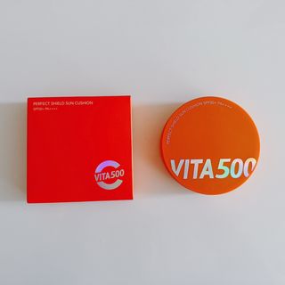 광동생활건강 MF[광동] 비타500✨주름개선·미백·SPF50+🌞퍼펙트쉴드 빅 선쿠션 본품 — 5점을 준 리뷰어가 2024년 5월 올린 사용 사진