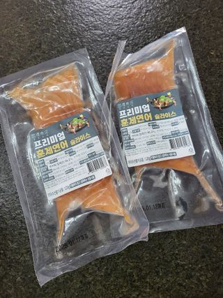 밸런스 다이어트랩 밸다랩 프리미엄 훈제연어 슬라이스 120g — 5점을 준 리뷰어가 2023년 4월 올린 사용 사진