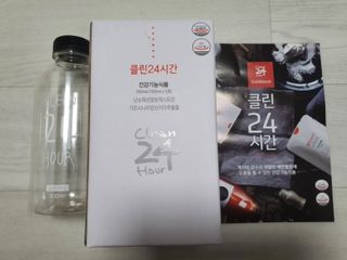 클린24시간 1BOX(5포) + 전용보틀(500ml) — 5점을 준 리뷰어가 2022년 10월 올린 사용 사진