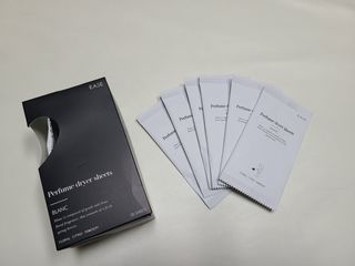 [이즈라이프코스메틱] 퍼퓸 드라이어 시트 히노끼향  or 블랑향 2중 택1 30매 — 5점을 준 리뷰어가 2021년 5월 올린 사용 사진