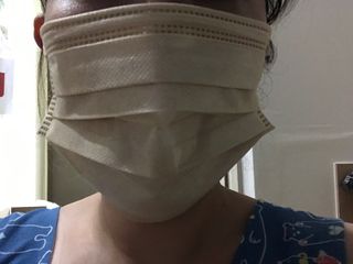 에어에이드 컬러 덴탈 마스크 — 4점을 준 리뷰어가 2021년 8월 올린 사용 사진