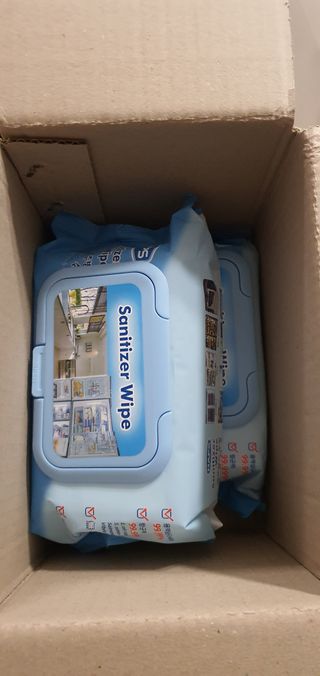 햅스 세균없는 주방 대형 2팩, HAPS sanitizer wipe — 4점을 준 리뷰어가 2022년 1월 올린 사용 사진