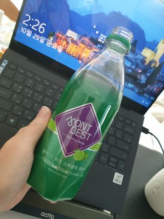 몽베스트 Montbest with Sparkling water Lime20병 — 5점을 준 리뷰어가 2021년 10월 올린 사용 사진