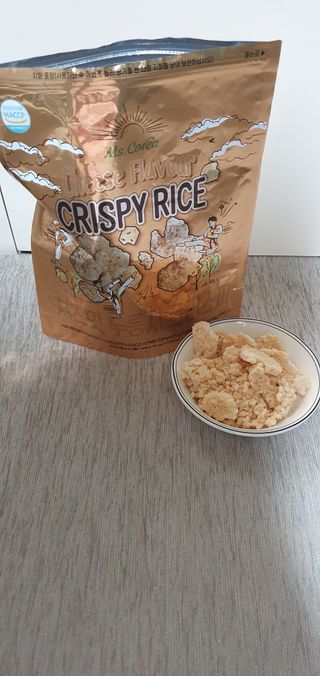 미즈꼬레아 치즈맛 누룽지크리스피 — 5점을 준 리뷰어가 2022년 3월 올린 사용 사진