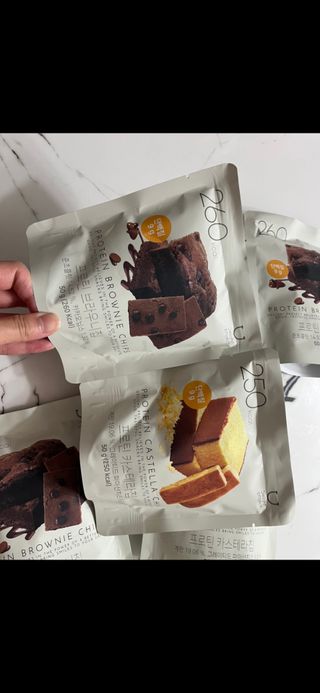 신상품) 딜라이트 프로젝트 프로틴  브라우니칩/ 카스테라칩 총 6EA — 5점을 준 리뷰어가 2022년 5월 올린 사용 사진