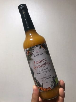 H365 [Kaskein Luomutyrniglögi] 핀란드 전통 무알콜 멀드와인 시벅톤 글로기 — 5점을 준 리뷰어가 2021년 4월 올린 사용 사진