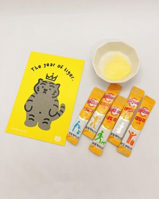 광동제약 [광동] 비타500데일리스틱 70포X2개 + 뚱랑이엽서 + 쇼핑백 증정 — 5점을 준 리뷰어가 2022년 1월 올린 사용 사진