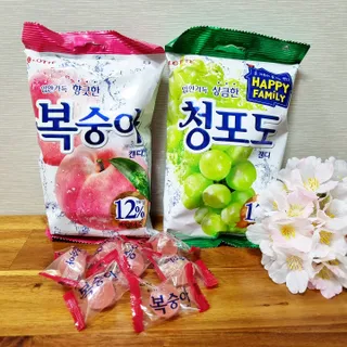 청포도캔디 복숭아캔디 — 5점을 준 리뷰어가 2022년 11월 올린 사용 사진