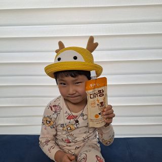 [몸엔용] 우리 아이 건강간식, 달콤한 녹용곤약젤리 디어팡 4종 — 5점을 준 리뷰어가 2022년 4월 올린 사용 사진