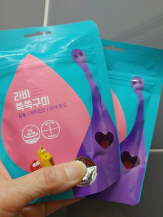 푸름웰니스 라바 쑥쑥구미 36g — 5점을 준 리뷰어가 2022년 2월 올린 사용 사진