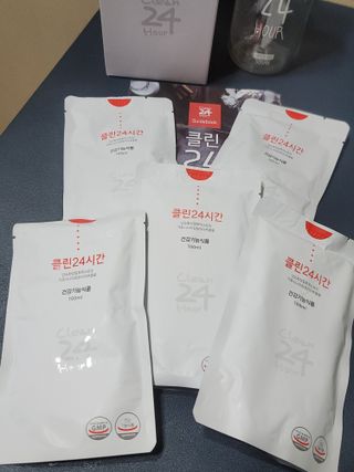 클린24시간 1BOX(5포) + 전용보틀(500ml) — 5점을 준 리뷰어가 2022년 10월 올린 사용 사진