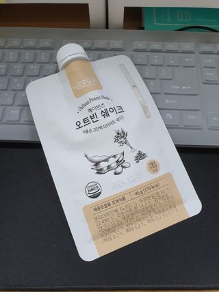 헤이빈즈 식사대용 식물성단백질 다이어트쉐이크 파우치 5일분 — 3점을 준 리뷰어가 2023년 3월 올린 사용 사진