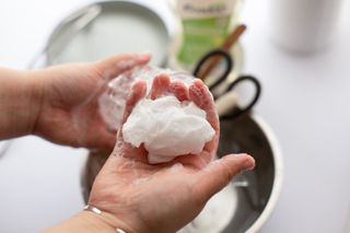 부직포나라 중금속유해물질ZERO 뜯어쓰는 주방 일회용수세미 60매 2매 — 5점을 준 리뷰어가 2022년 11월 올린 사용 사진