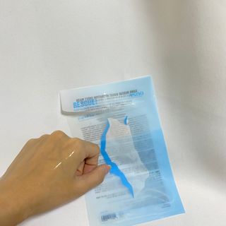 에이스노 레스큐 부스트 하이드레이션 시트마스크 — 4점을 준 리뷰어가 2021년 10월 올린 사용 사진