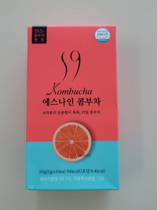 리넥무역 에스나인 콤부차 건강발효 콤부함량59 자몽 5gx10포 — 3.5점을 준 리뷰어가 2021년 8월 올린 사용 사진