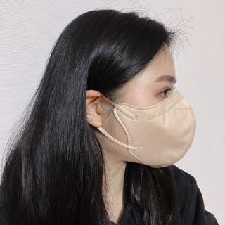 애니가드 셋업마스크 4컬러 각 10매입 [크리미베이지, 캐시미어로즈, 초콜렛브라운, 미드나잇네이비] — 5점을 준 리뷰어가 2022년 2월 올린 사용 사진