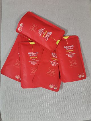클린24시간 레드박스 1BOX(5포) + 전용보틀(500ml) — 5점을 준 리뷰어가 2024년 1월 올린 사용 사진