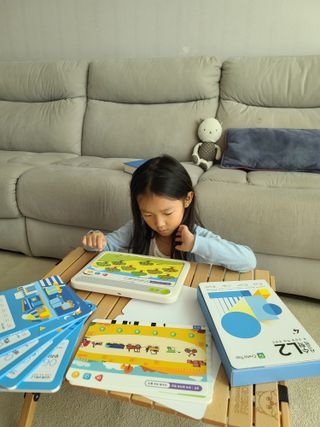 크레타탭 차세대 사고력 유아수학 학습기 페이퍼 태블릿 — 5점을 준 리뷰어가 2023년 11월 올린 사용 사진