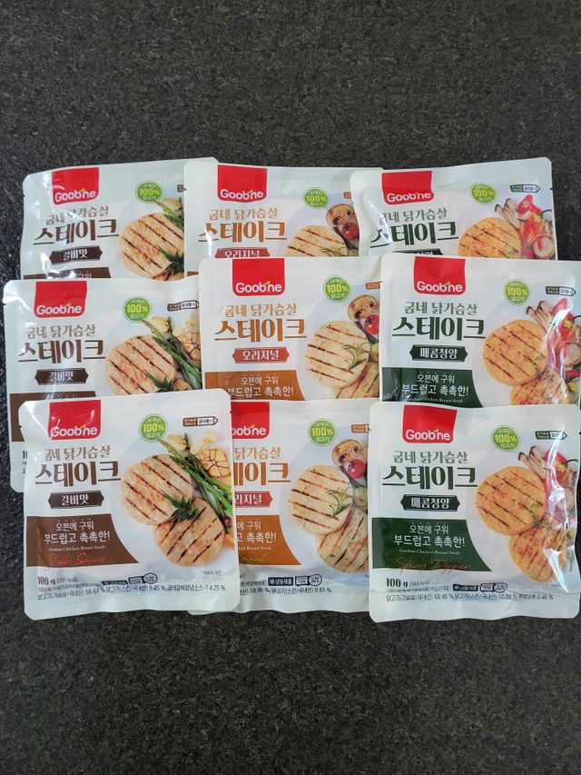 굽네 닭가슴살 스테이크 3종 9팩 리뷰 사진