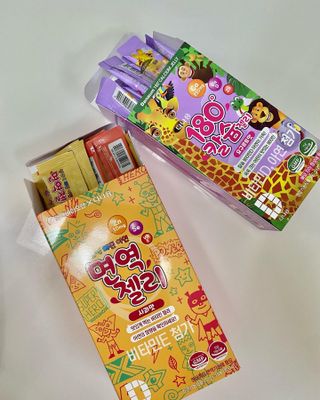 다나음 180도 칼슘젤리+아연면역젤리 — 5점을 준 리뷰어가 2022년 1월 올린 사용 사진