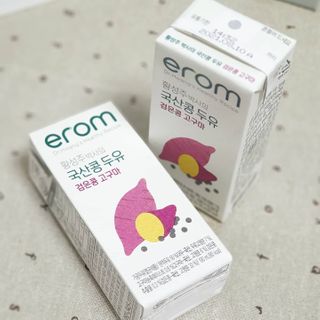 이롬 erom 황성주 박사의 국산콩 두유 검은콩 고구마 — 4점을 준 리뷰어가 2021년 2월 올린 사용 사진