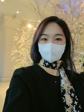 [푸름웰니스] KF94 비움 마스크 - 화이트 — 5점을 준 리뷰어가 2021년 3월 올린 사용 사진