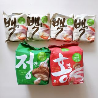 [풀무원] 자연은맛있다 정면, 백면, 홍면  세트 — 5점을 준 리뷰어가 2021년 4월 올린 사용 사진