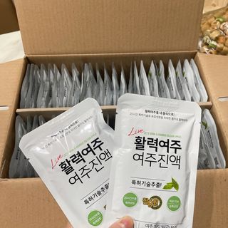 참유원 특허제조 활력 여주진액 여주즙 50포 — 5점을 준 리뷰어가 2022년 1월 올린 사용 사진