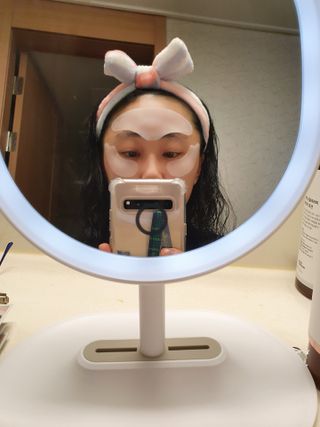 아이디플라코스메틱 아이디 페이스핏 플러스 패치 v2 — 5점을 준 리뷰어가 2021년 4월 올린 사용 사진