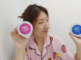 제주인디 카멜리아 블러썸 바이오셀룰로오스 마스크팩 — 5점을 준 리뷰어가 2021년 10월 올린 사용 사진