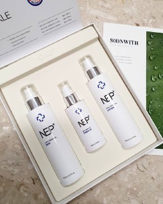 SOONWITH 순위드 NEP+ 스킨케어 3종 세트 — 4점을 준 리뷰어가 2021년 5월 올린 사용 사진