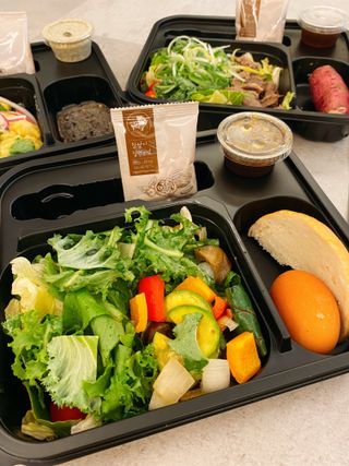 참살이도시락 작심삼일 샐러드도시락 3개 맛보기 새벽배송 또는 택배배송 — 5점을 준 리뷰어가 2021년 8월 올린 사용 사진