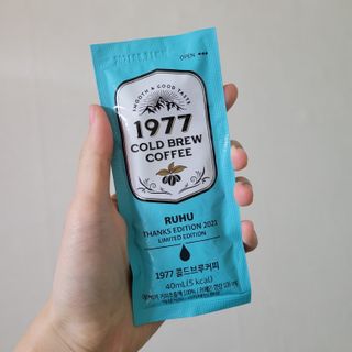 여우두마리 1977 콜드브루 스틱 더치커피 루후 커피팩토리 — 5점을 준 리뷰어가 2021년 2월 올린 사용 사진