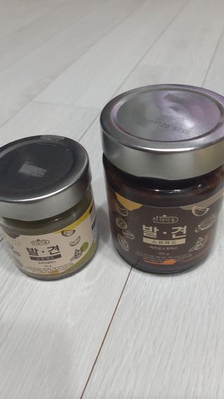 진테이블 발.견 스프레드  오리지널믹스 90g + 카카오스윗믹스 90g 2종 세트 — 5점을 준 리뷰어가 2022년 8월 올린 사용 사진
