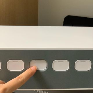 브랜드K 플래그십스토어 [브랜드K X 에이블루]박스탭 전선정리 인테리어 멀티탭 — 4.5점을 준 리뷰어가 2022년 1월 올린 사용 사진