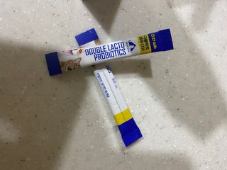 씨디랩 장 건강과 구강 건강을 한 번에 더블락토 강아지 고양이 유산균 — 3.5점을 준 리뷰어가 2021년 1월 올린 사용 사진
