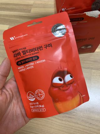 [푸름웰니스] 라바 멀티비타민 구미 36g — 5점을 준 리뷰어가 2021년 12월 올린 사용 사진