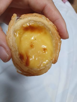 디앙뜨 포르투갈 에그타르트 오리지널 맛+패션후르츠 맛 중 택1 — 4점을 준 리뷰어가 2021년 7월 올린 사용 사진