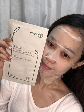 태그스킨 4스텝 주름개선 피부미백 영양 마스크팩 3개 세트(최신버전) — 5점을 준 리뷰어가 2022년 5월 올린 사용 사진