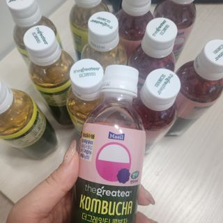 더그레잇티 콤부차 [매일유업] 더그레잇티 44kcal 콤부차 300ml *12개입 (오리지널 6개+베리리치 6개) — 5점을 준 리뷰어가 2023년 8월 올린 사용 사진