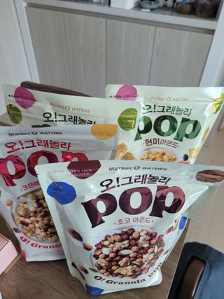 오!그래놀라팝 현미아몬드 — 5점을 준 리뷰어가 2022년 4월 올린 사용 사진