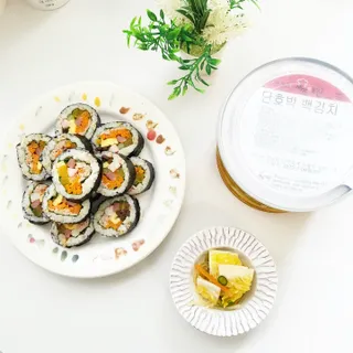 셰프애찬 단호박 백김치 1kg — 5점을 준 리뷰어가 2022년 10월 올린 사용 사진