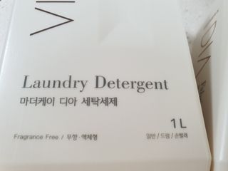 마더케이 디아 프리미엄 아기세제&섬유유연제 — 5점을 준 리뷰어가 2021년 10월 올린 사용 사진