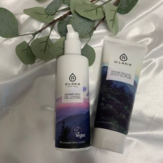 오일아리아 뉴트리 모이스처라이징 세사미 씨드 오일로션 & 데일리 디톡스 세사미 그라운즈 바디스크럽 — 4.5점을 준 리뷰어가 2023년 6월 올린 사용 사진